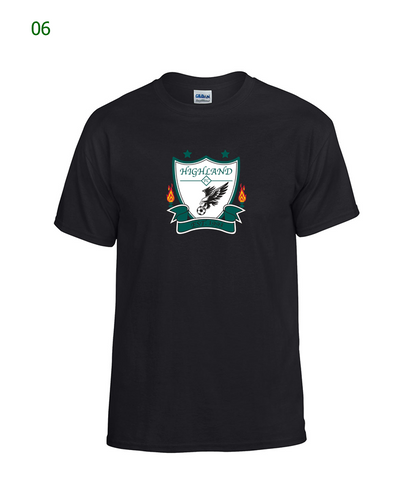 Highland Soccer basic s/s t-shirt in black (06)