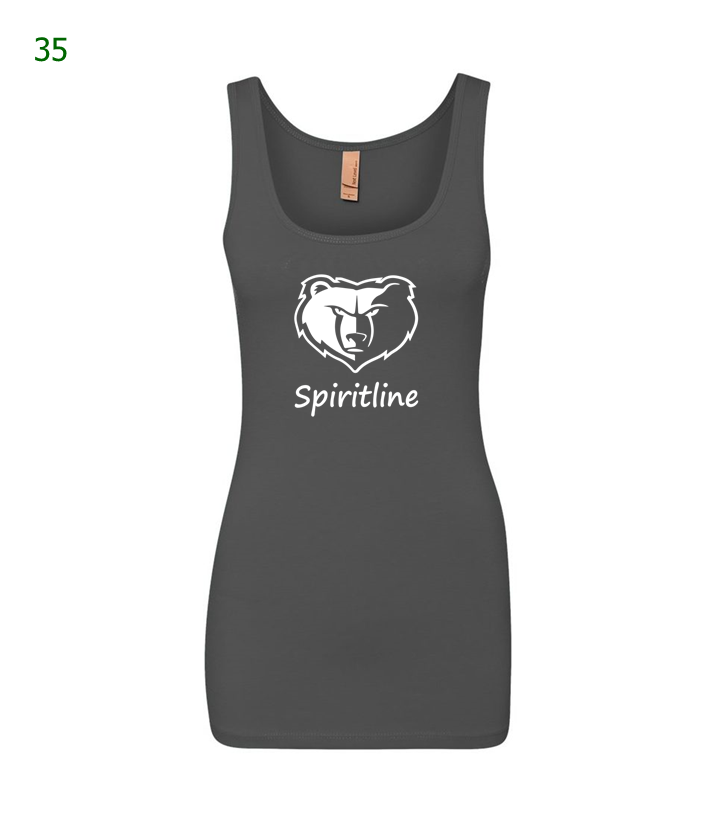 Basha Spiritline ladies tank top in dark grey (35)