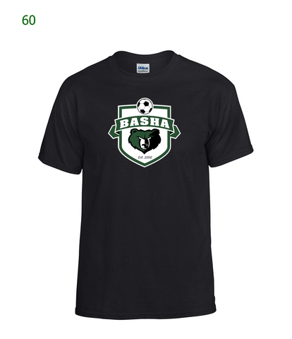 Basha Soccer basic s/s t-shirt in black (60)