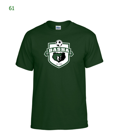Basha Soccer basic s/s t-shirt in dark green (61)