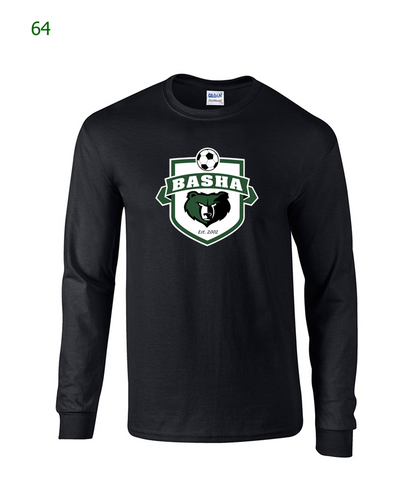 Basha Soccer basic l/s t-shirt in black (64)