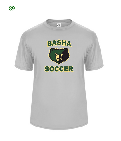 Basha Boys Soccer dri-fit style s/s shirt in silver (89)