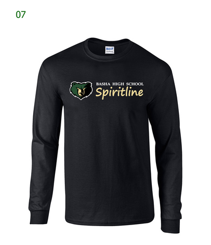 Basha Spiritline basic l/s t-shirt in black (07)