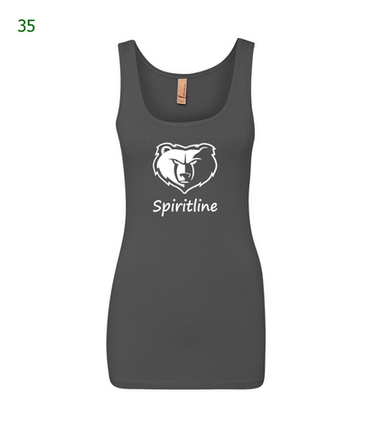 Basha Spiritline ladies tank top in dark grey (35)