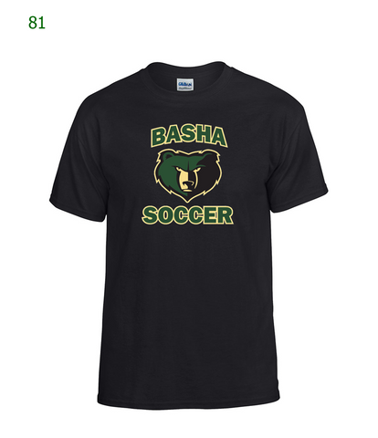 Basha Boys Soccer basic s/s t-shirt in black (81)