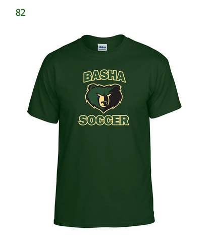 Basha Boys Soccer basic s/s t-shirt in dark green (82)