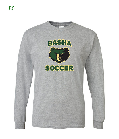 Basha Boys Soccer basic l/s t-shirt in sport grey (86)